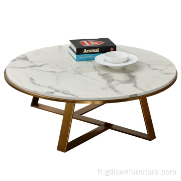 Table basse de style nordique en marbre